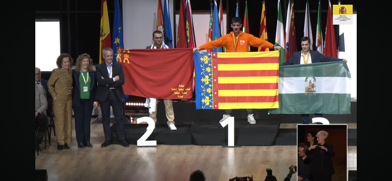 Podio en SpainSkills